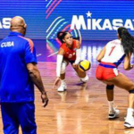 Photo of the volleyball match between Cuba and Canada.