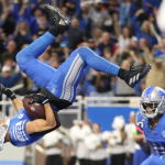 Photo of the Detroit Lions' victory over Denver Broncos.