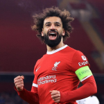 Photo of Mohammed Salah, lIVERPOOL LEADER in the match against LASK