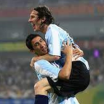 Photo of Messi and Di Maria in the Olympics game of 2008.