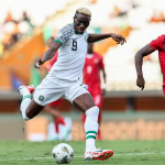 Photo of Victor Osimhen gearing for the game opposite Nigeria to Cameroon.