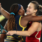 Photo of Sabalenka alonside Coco Gauff in Miami open.