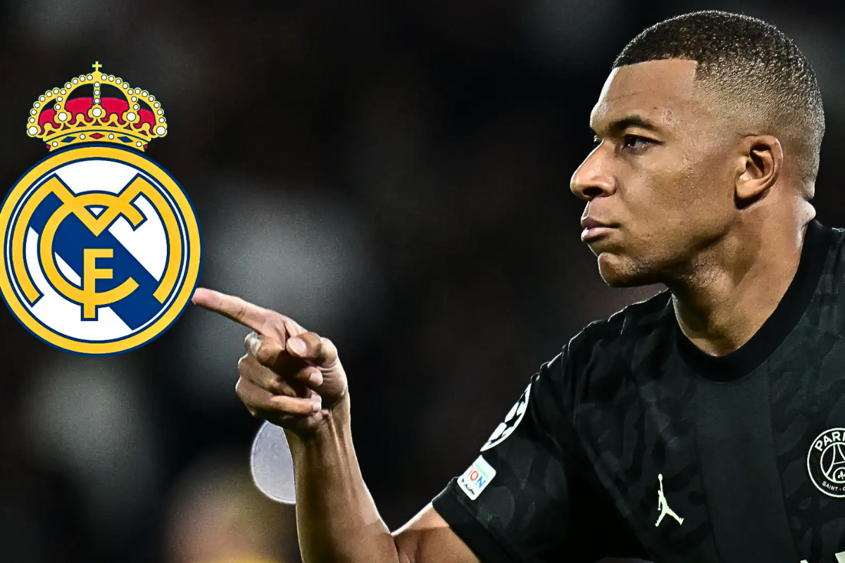 Photo of Mbappe in the last step of moving to Real Madrid.