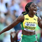 Photo of Shericka Jackson wins 200m at Jamaican trials.