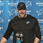 Dan Campbell celebrates as the Detroit Lions secure a dramatic walk-off victory against the Packers, following a bold decision to go for it on fourth down.