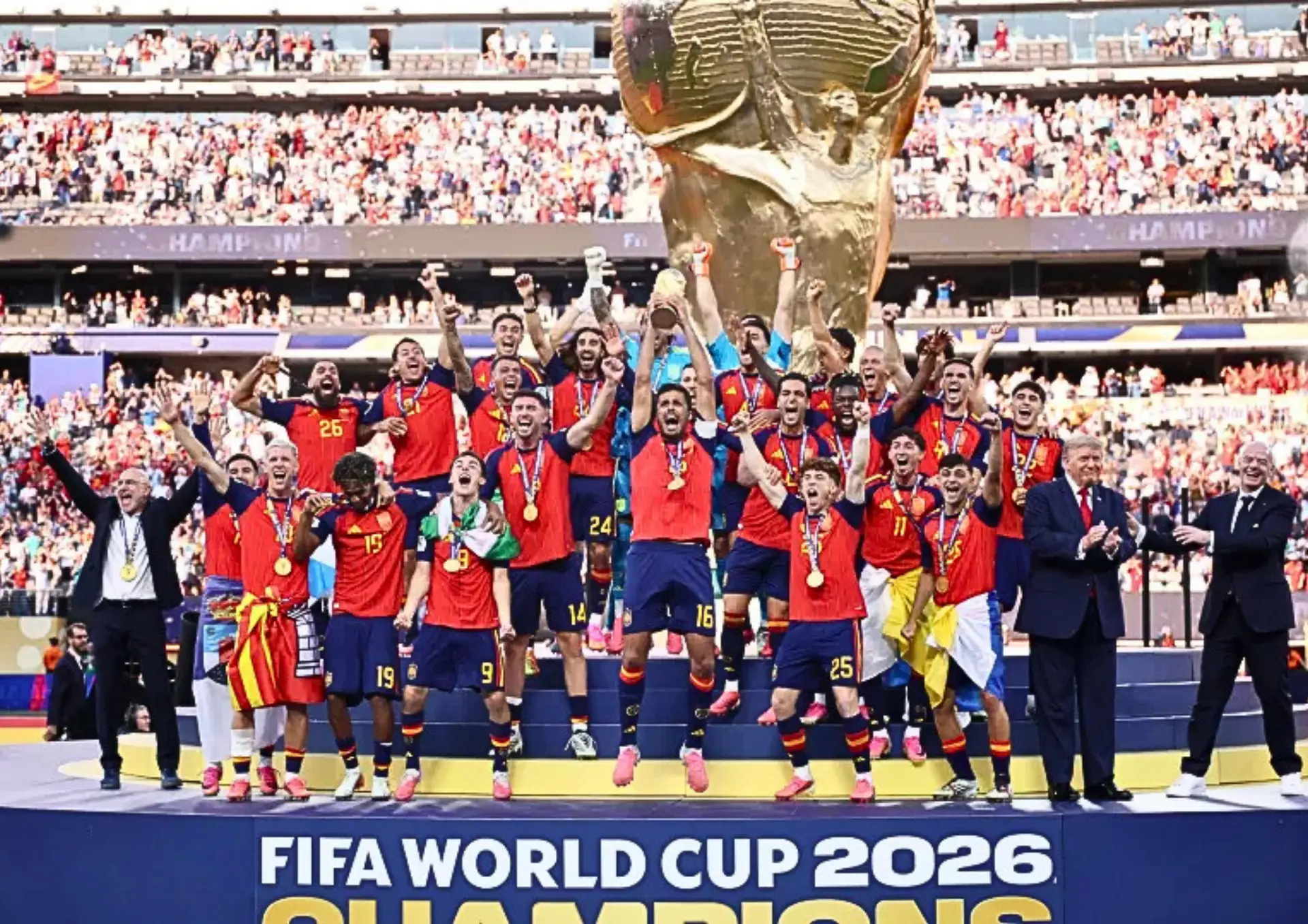 Spain won FIFA World Cup 2026 defeating Argentina 1-0 in extra time.