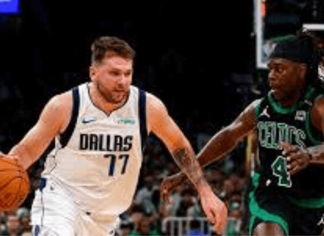 Photo of Doncic in the game celtics vs Mavericks.