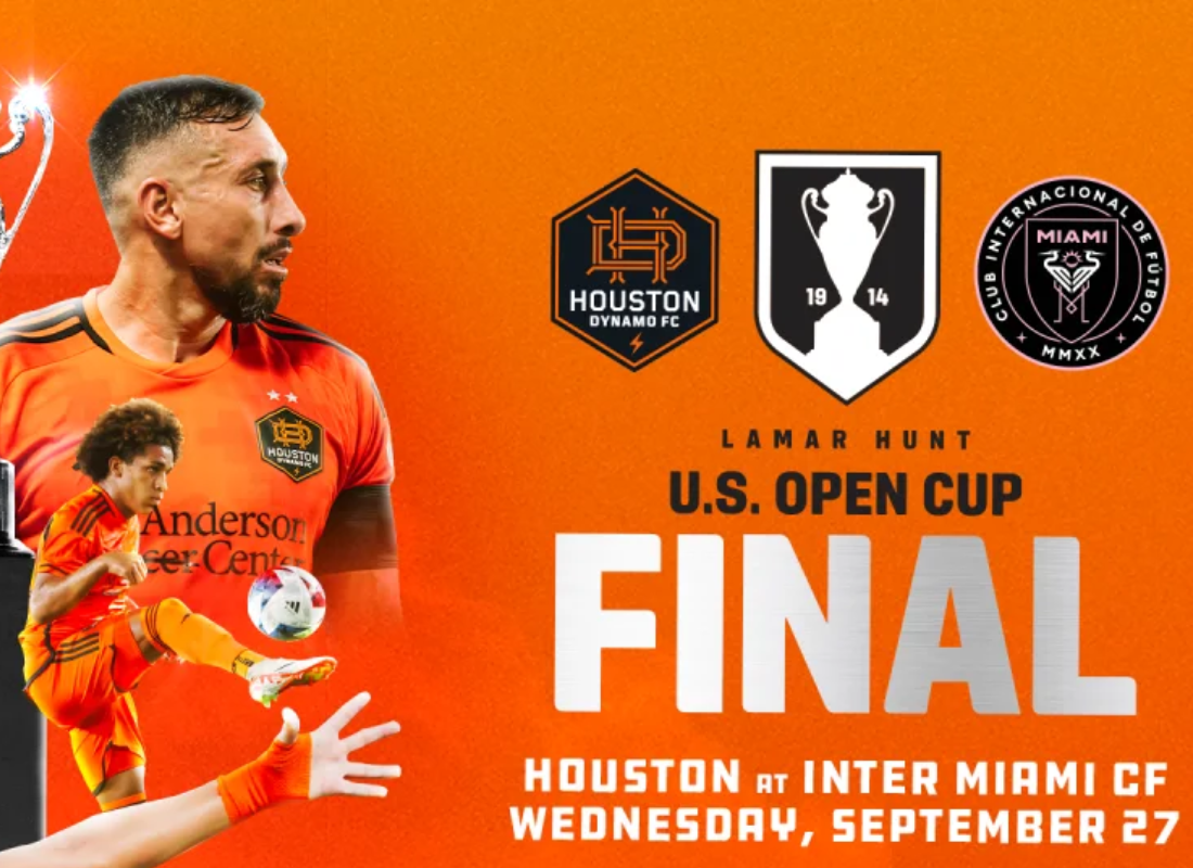 Photo of Houston Dynamo FC vs Inter Miami in Final 2023 Lamar Hunt U.S. Open Cup.