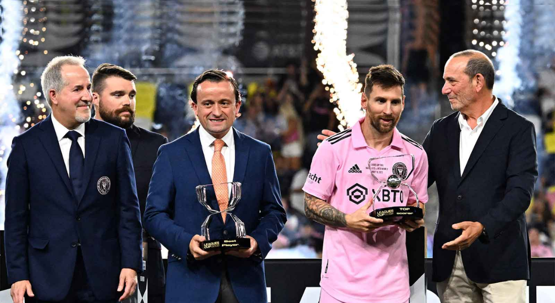 Photo of Messi along with MLS leaders