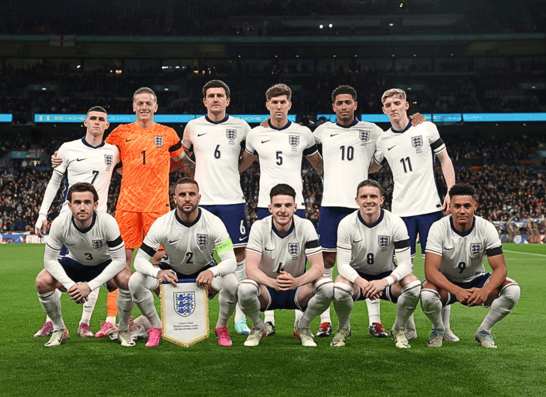 Photo of England's men squad for UEFA EURO 2024.