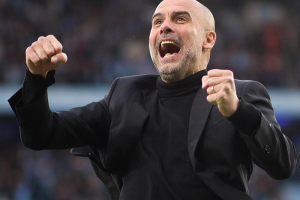 Photo of Pep Guardiola, the Manchester City's Manager.