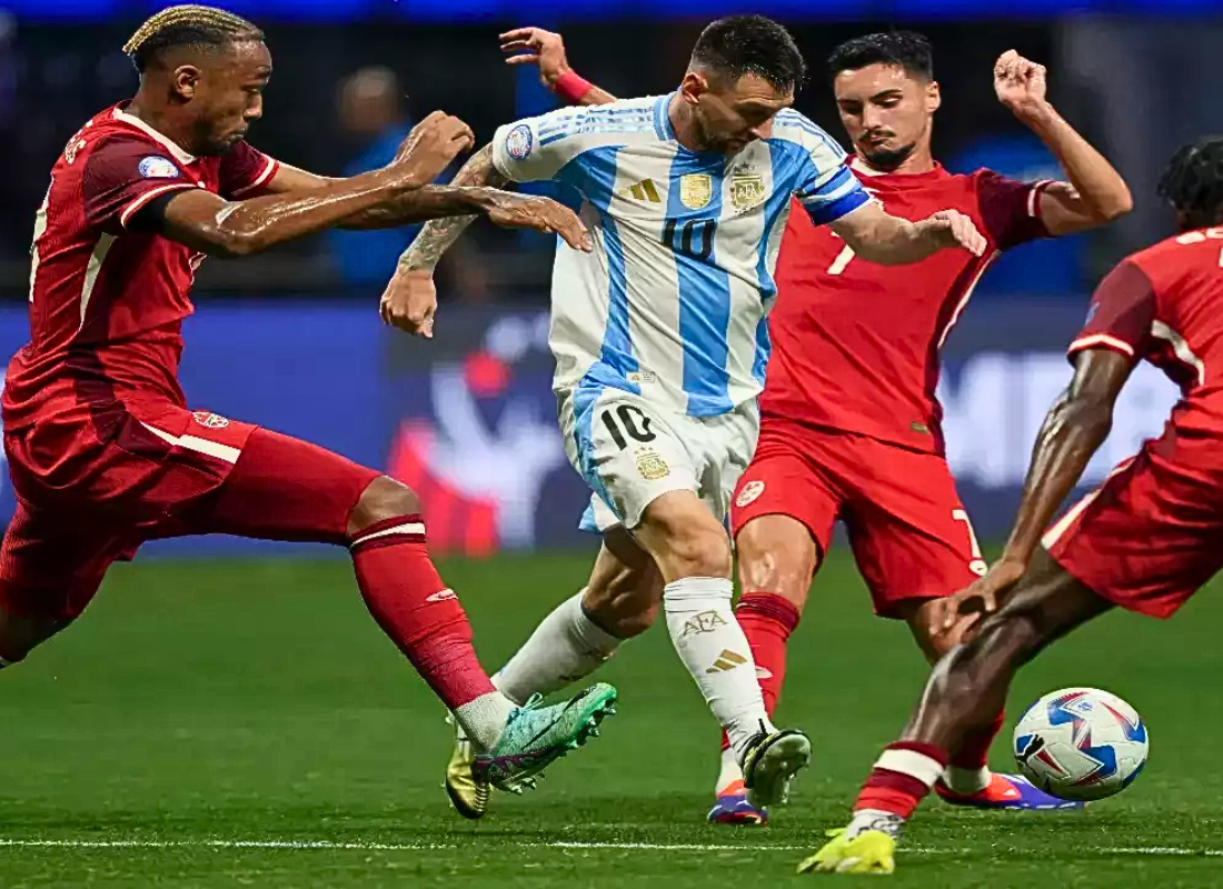 Photo of Messi leads Argentina win 2-0 over Canada in the Copa America 2024.