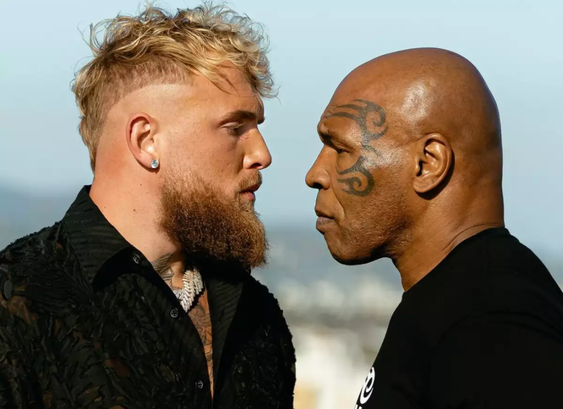 Photo of Mike Tyson vs Jake Paul game set for July 2024.