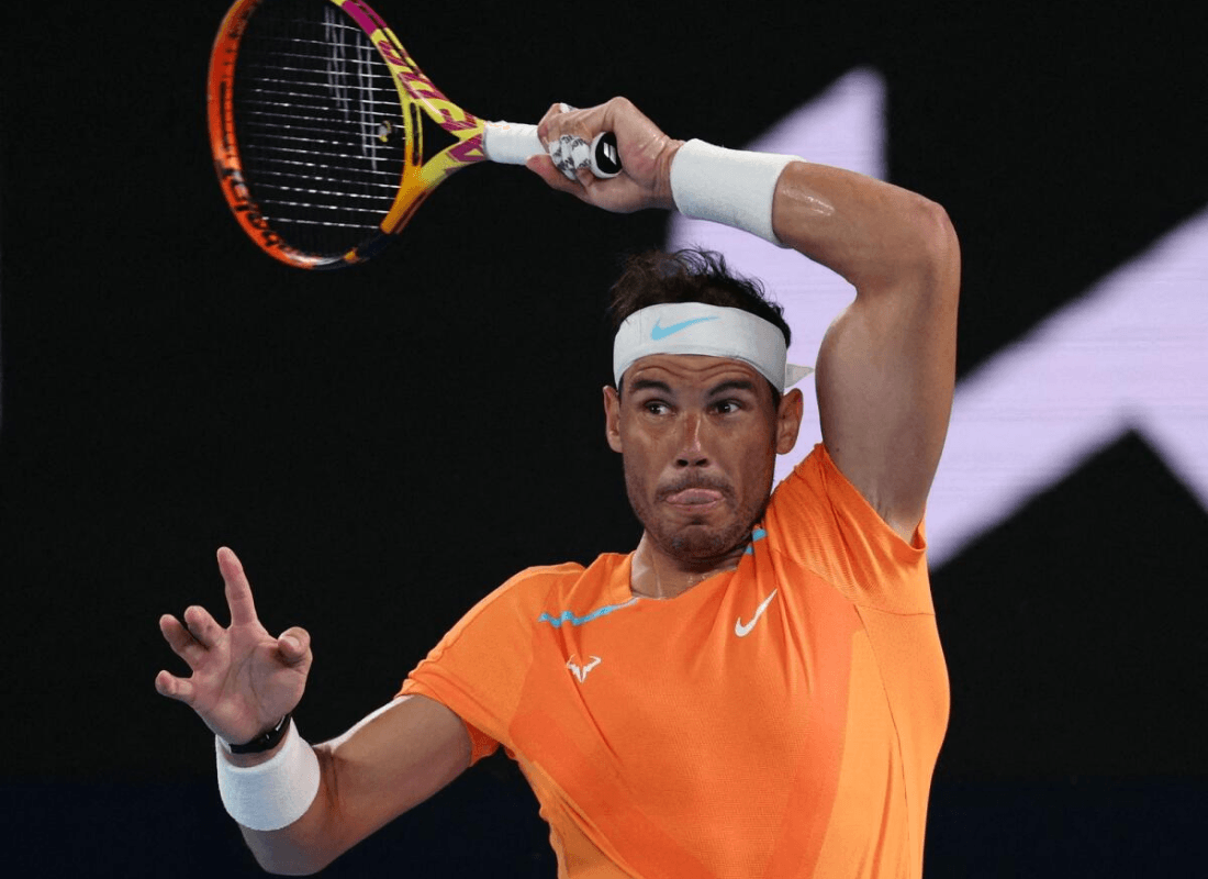 Photo of Nadal as return to Brisbane.