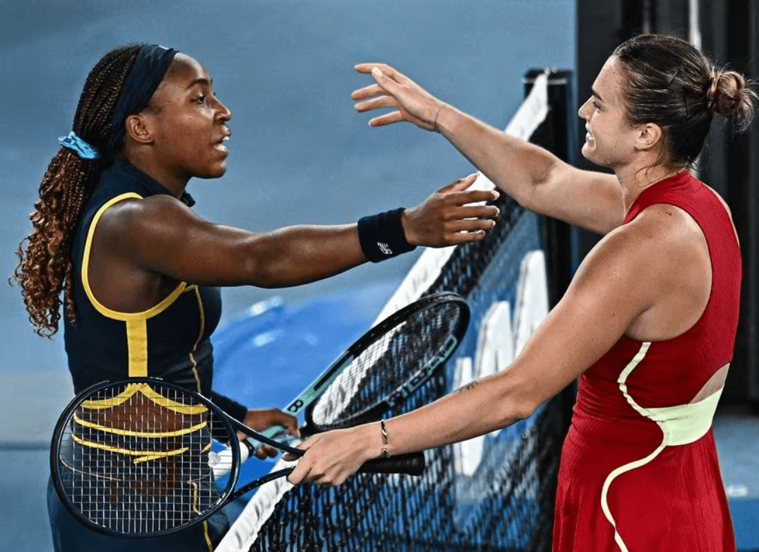 Photo of Sabalenka while beat Gauff in Australian Open semi-final.