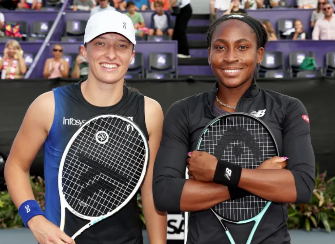 Photo of Iga Swiatek along with Coco Gauff.