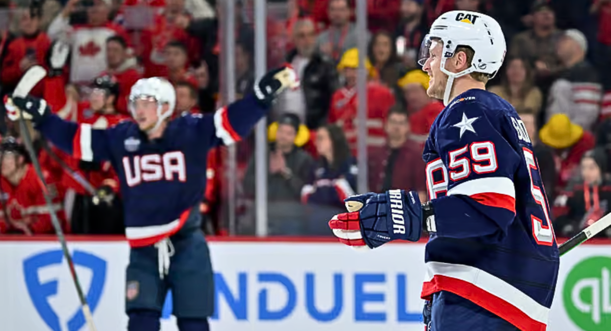 Team USA players celebrating their top performances in a thrilling victory over Canada, with player grades highlighting key contributions and standout moments in the game.