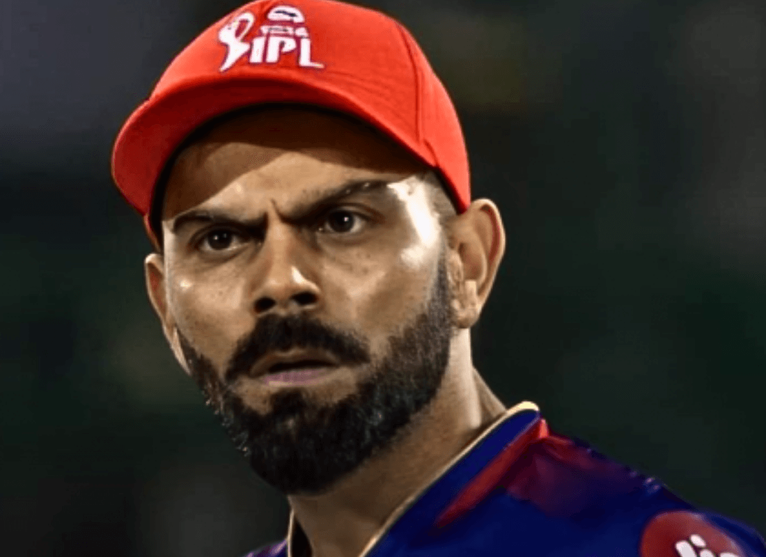 Photo of Virat Kohli showing his frustration toward Karn Sharma.