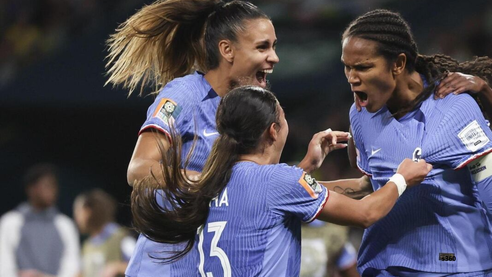 Photo of France's victory over Brazil in WWC2023